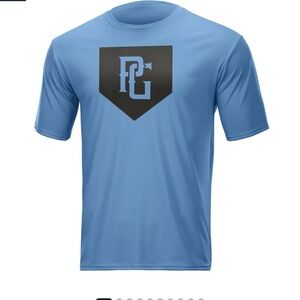 NWT Perfect Game “dish” performance shirt size small blue